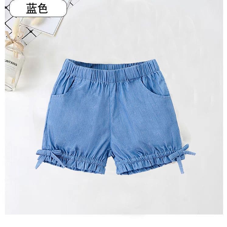 Girls Denim Shorts Summer Thin Jeans Toddler Outerwear Fashionable 3-5 Years Cotton Baby Pants