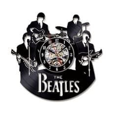 Beatles 3D Vinyl Record Clock Musical Instrument Shaped Creative Home Decoration Wall Clock Vinyl Retro Style Wall Clock