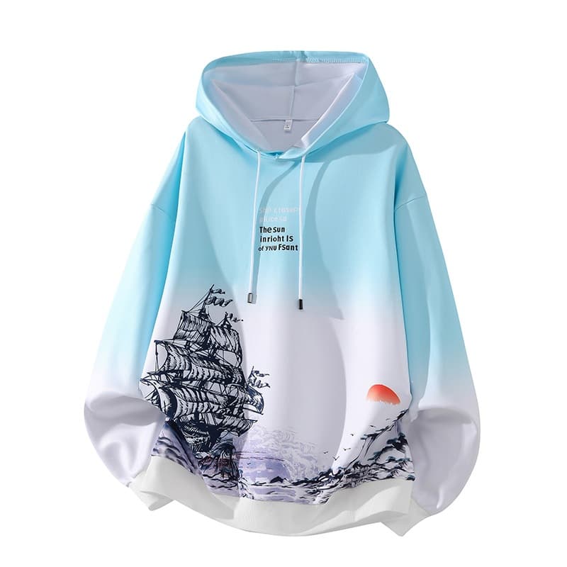 2026 Yikai Autumn and Winter New Hooded Pullover Youth Hoodie Fashionable and Versatile Loose Casual Sweatshirt Jacket