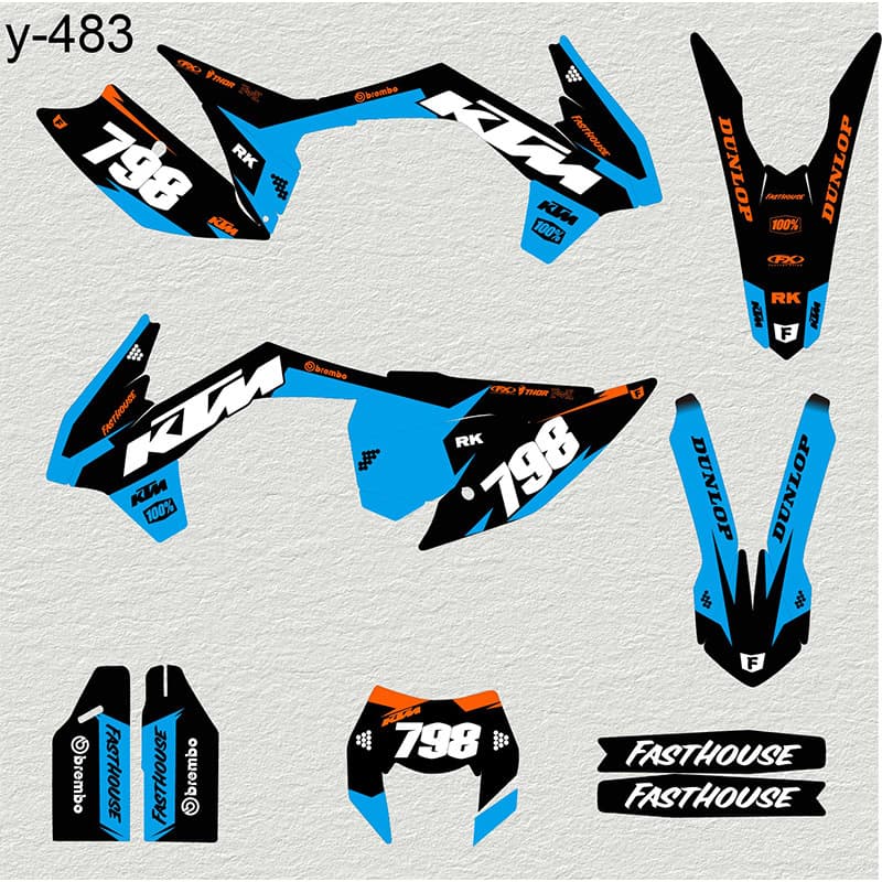 Suitable for Huayang K6 and Zuma K7 off-road motorcycle decals
