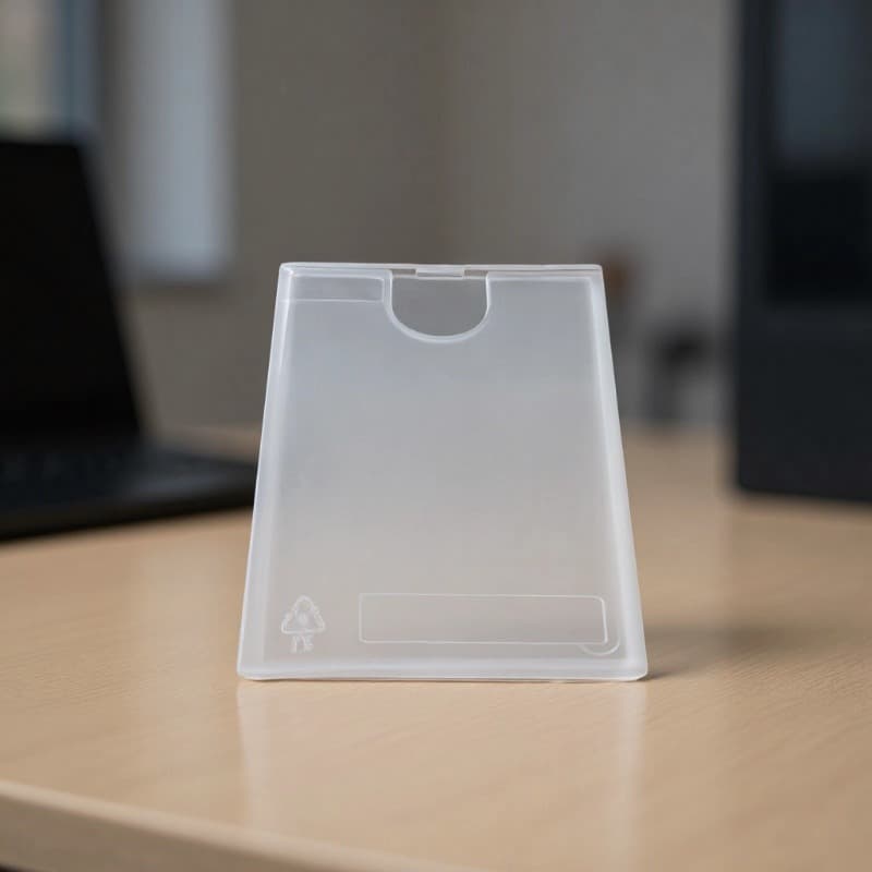 Lightweight quick simple seat acrylic business card holder, hotel front desk card storage multifunctional card case.