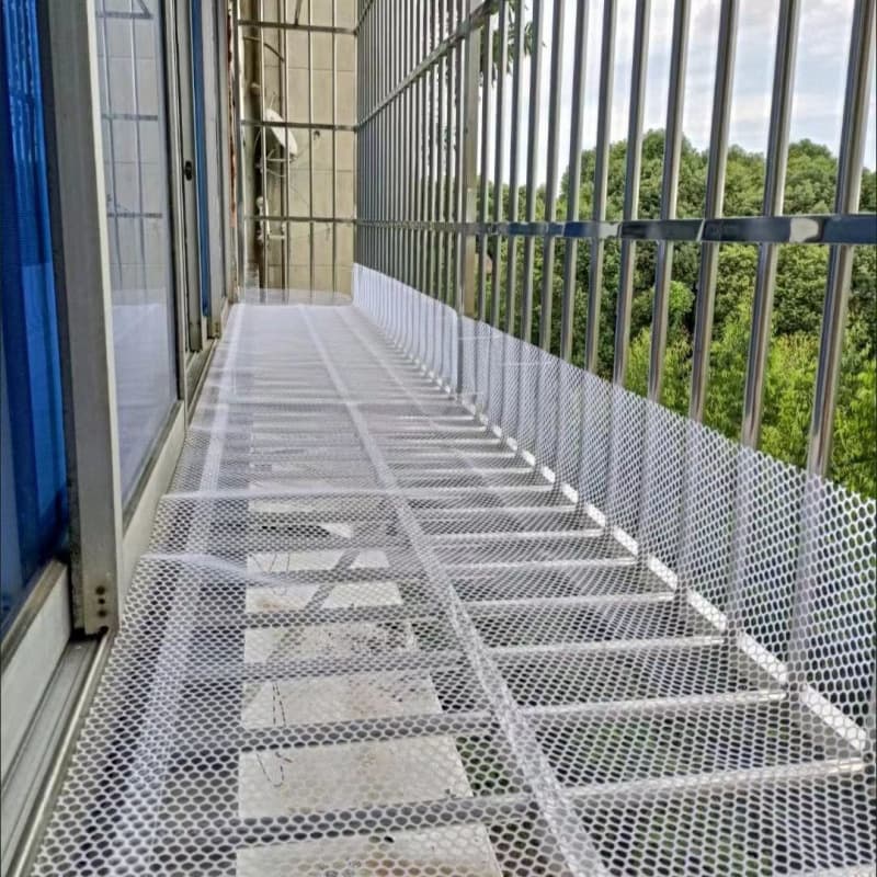 Thickened Balcony Safety Net Anti-Fall Net Leak Prevention Plastic Flat Net Pet Dropping Pad Mesh Net for Breeding Use
