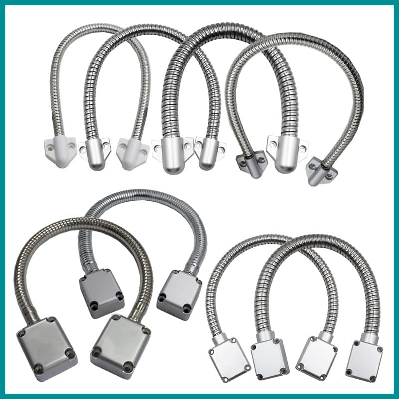 Flying Camel Wire Protection Conduit Stainless Steel Anti-pinch Wire Feedthrough Network Cable Conduit Wire Guard Metal Access Control Wire Pass-through