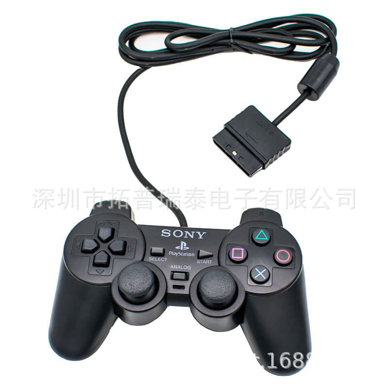 Factory direct sale PS2 wired game controllers, PS2 game controllers, PS2 vibration controllers, large quantities in stock