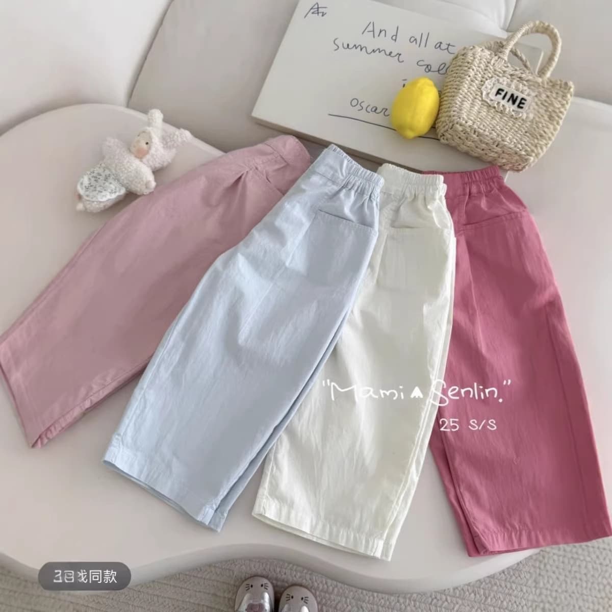 Children's Summer Thin Pants 2025 New Style Cool Pants for Girls Stylish Loose Casual Pants Versatile Baby Long Pants