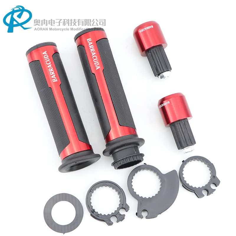 BA Handlebar Grip Aluminum Alloy Throttle Grip Handlebar Tape with Handlebar End Plug Throttle Grip Motorcycle Modification Accessories