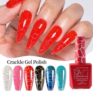 Crackle Gel Polish Nail Art Bestseller Crackle Gel Polish Cracked Marble Texture Cracked UV Nail Polish