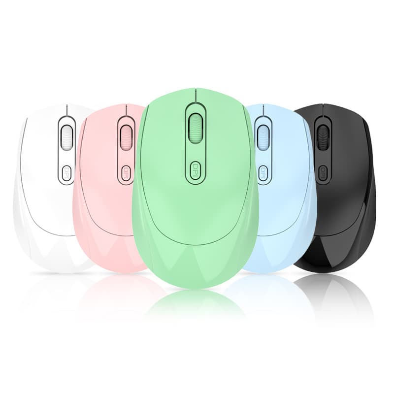 Qinchuangyuan 256 Wireless Mouse Rechargeable Bluetooth Dual-Mode Macaron Multi-Color Type-C Silent Wireless Dual-Mode