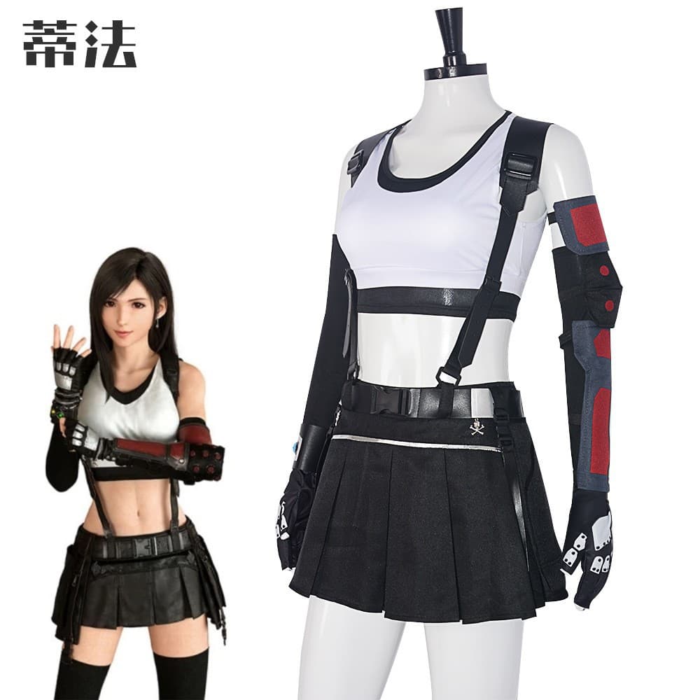 Kuman Yuan Final Fantasy 7 Tifa Cosplay Costume Stage Performance Outfit Hatsune Miku Cosplay