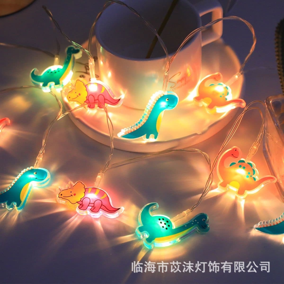 Cross-border new type of led acrylic dinosaur astronaut colored light string children's room tent kindergarten decorative atmosphere light