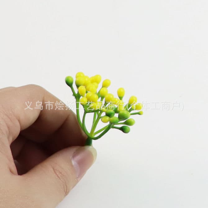 4cm 6-fork fruit pieces, simulated stamens, plastic plant decorations, fruit accessories, small wholesale Christmas decorations