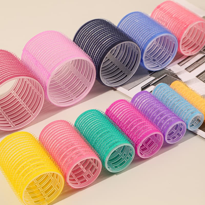 New color Velcro curling barrel lazy air bangs self-adhesive fluffy curls no-iron pear blossom curling barrel