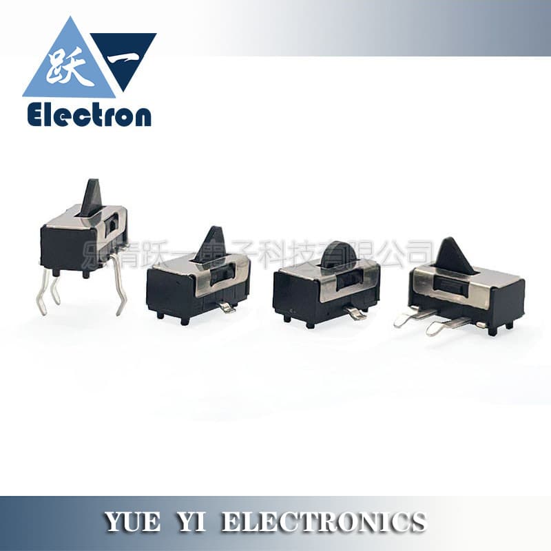 Detection limit micro switch DS1AB-104 three-pin asymmetric pins/SMD with pillar tip round head reset