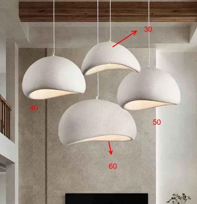 Wabi-sabi style pendant light cream clothing store showroom homestay restaurant hotel high-ceiling villa candle living room lighting