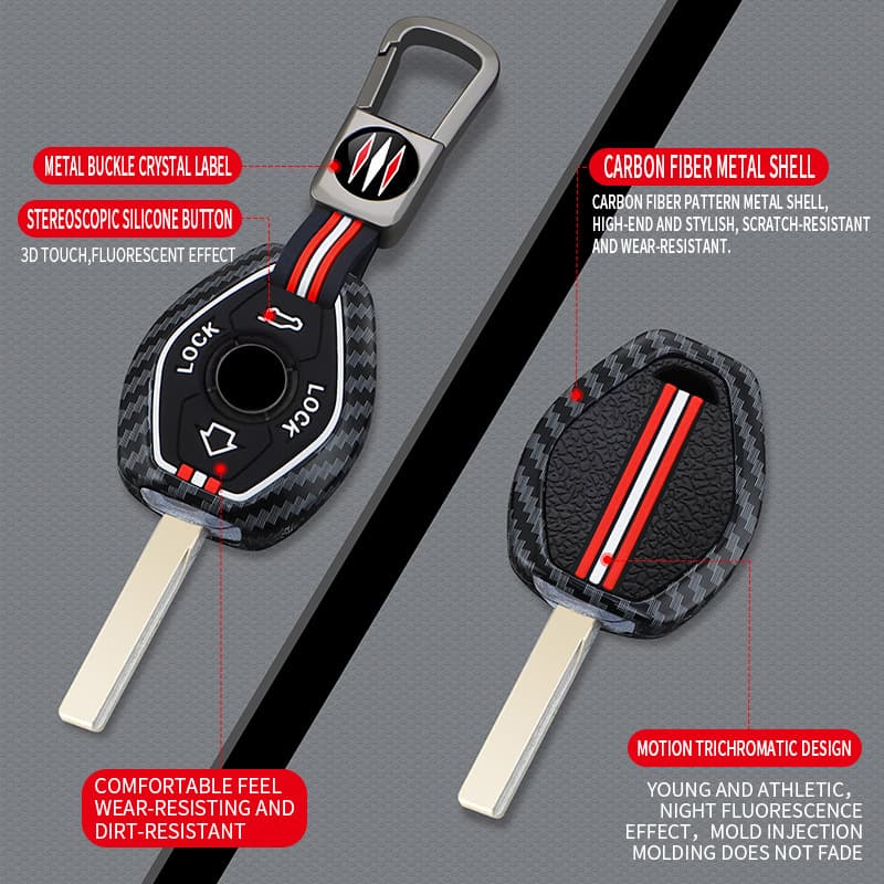 Compatible with BMW Flip Key Case for 3 5 7 Series X5 E53 F83 E46 E39 E38 E64 Shell
