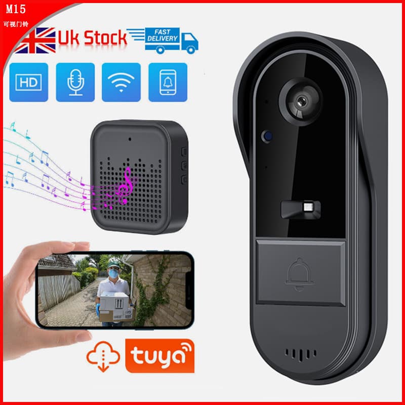 [Offer] Smart Home Wireless Video Doorbell Smart Ding Dong Doorbell Pager Two-Way Intercom Video Door