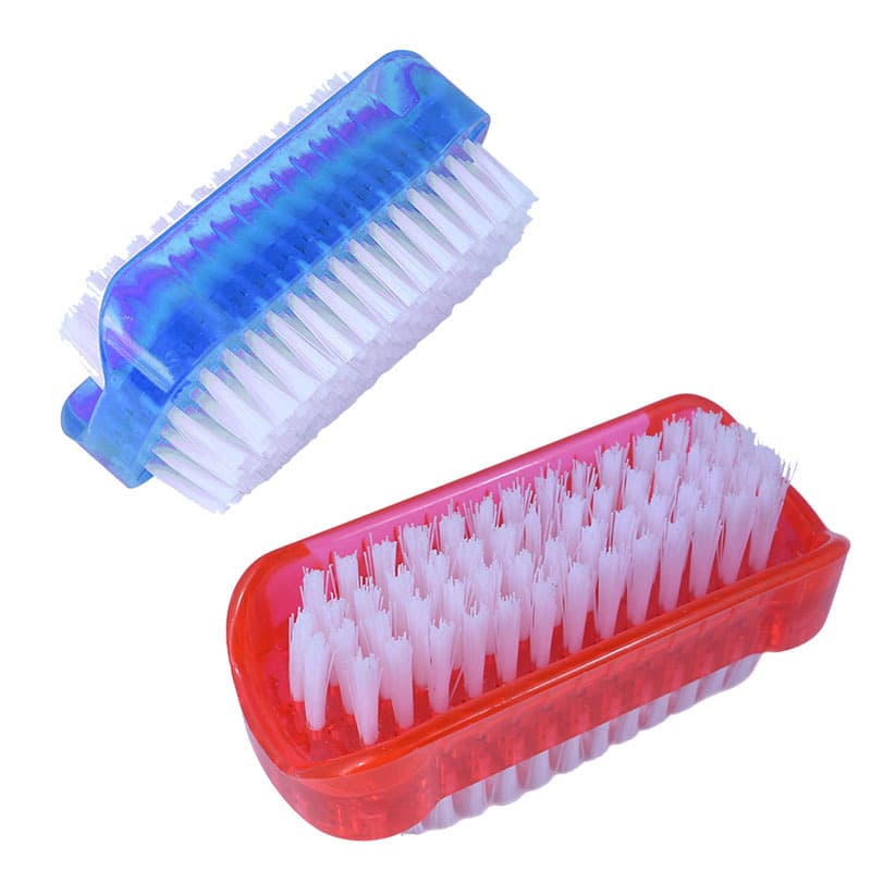 Wholesale double-sided cleaning brushes, plastic nail dust brushes, nail tools, cross-border supply of nail brush sets