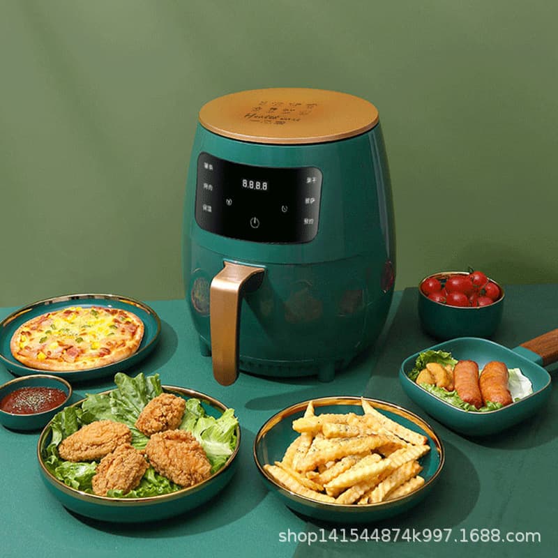 Export Cross-border 4.5L Large Capacity Multifunctional Electric Deep Fryer, Smart French Fry Maker, Custom Air Fryer Processing