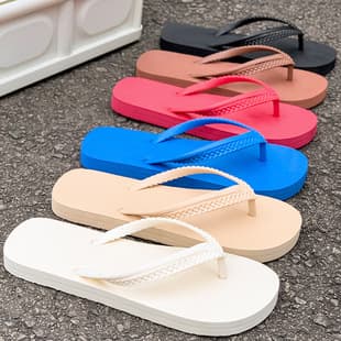 New Flip Flops Wear-Resistant Summer Casual Beach Sandals Toe Separator Outdoor Slippers Women Anti-Slip Sandals