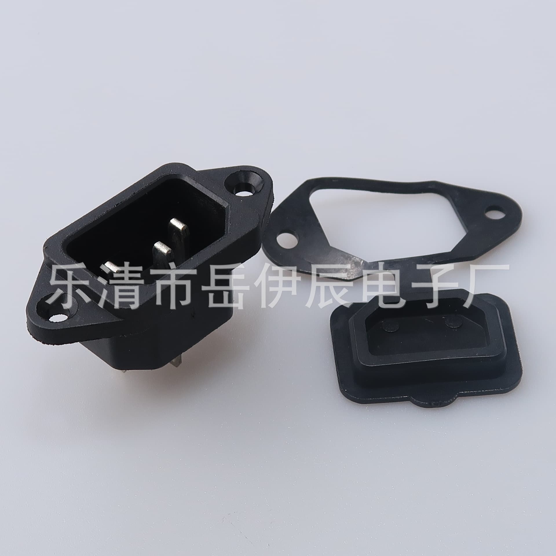 AC-04 Power Socket Waterproof Cap AC-04 Three-Pin Figure-8 with Ears Power Socket Waterproof Cap