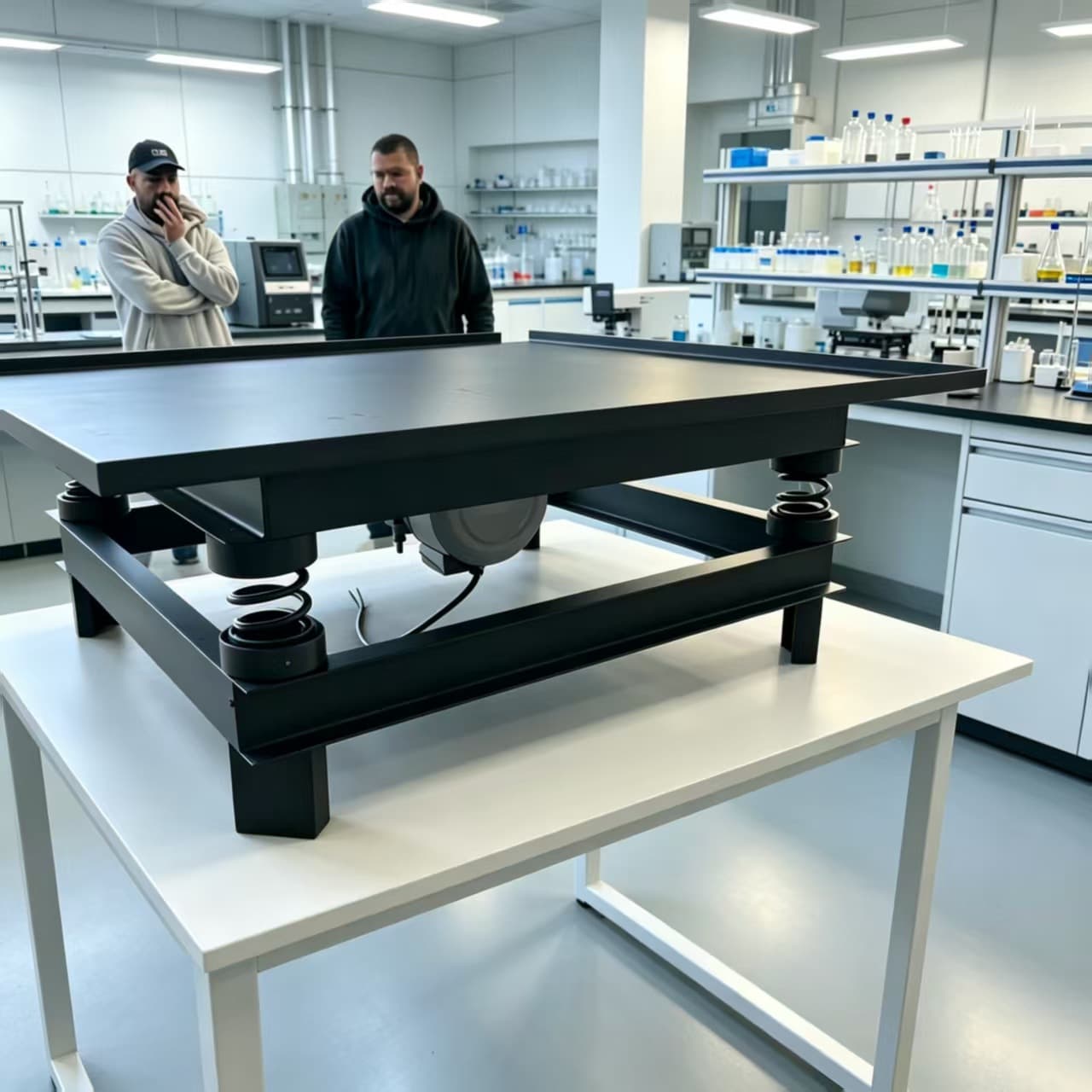 Concrete Vibrating Table Small Frequency-Adjustable Vibrating Platform Cement Test Block Flat Vibrator Cement Product Vibrating Table