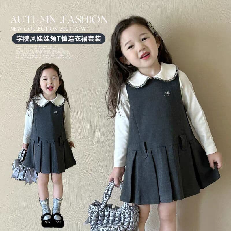 Tian Xiaosi Girls Suit Autumn 2025 New Baby Girl Suit Skirt Children's Dress Western Style Baby Spring Autumn Fashion Trendy