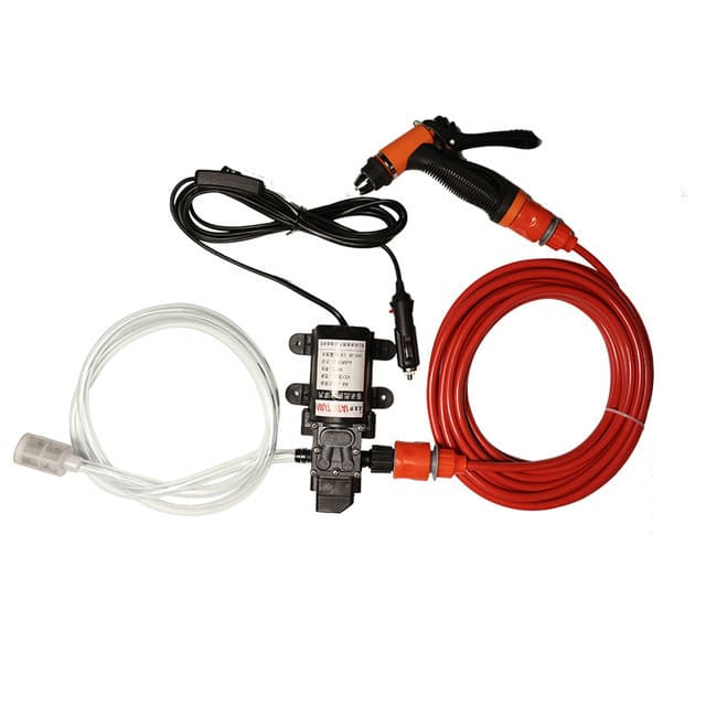Factory Supply 12V Car-Mounted Car Washer Electric High-Pressure Portable Water Pump All-Copper Household Car Wash Tool Gun
