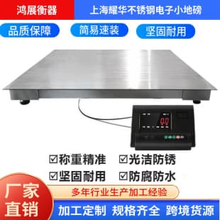 Yaohua Floor Scale Stainless Steel Electronic Small Platform Scale 3 Ton Industrial Weighing Scale with Ramp for Livestock
