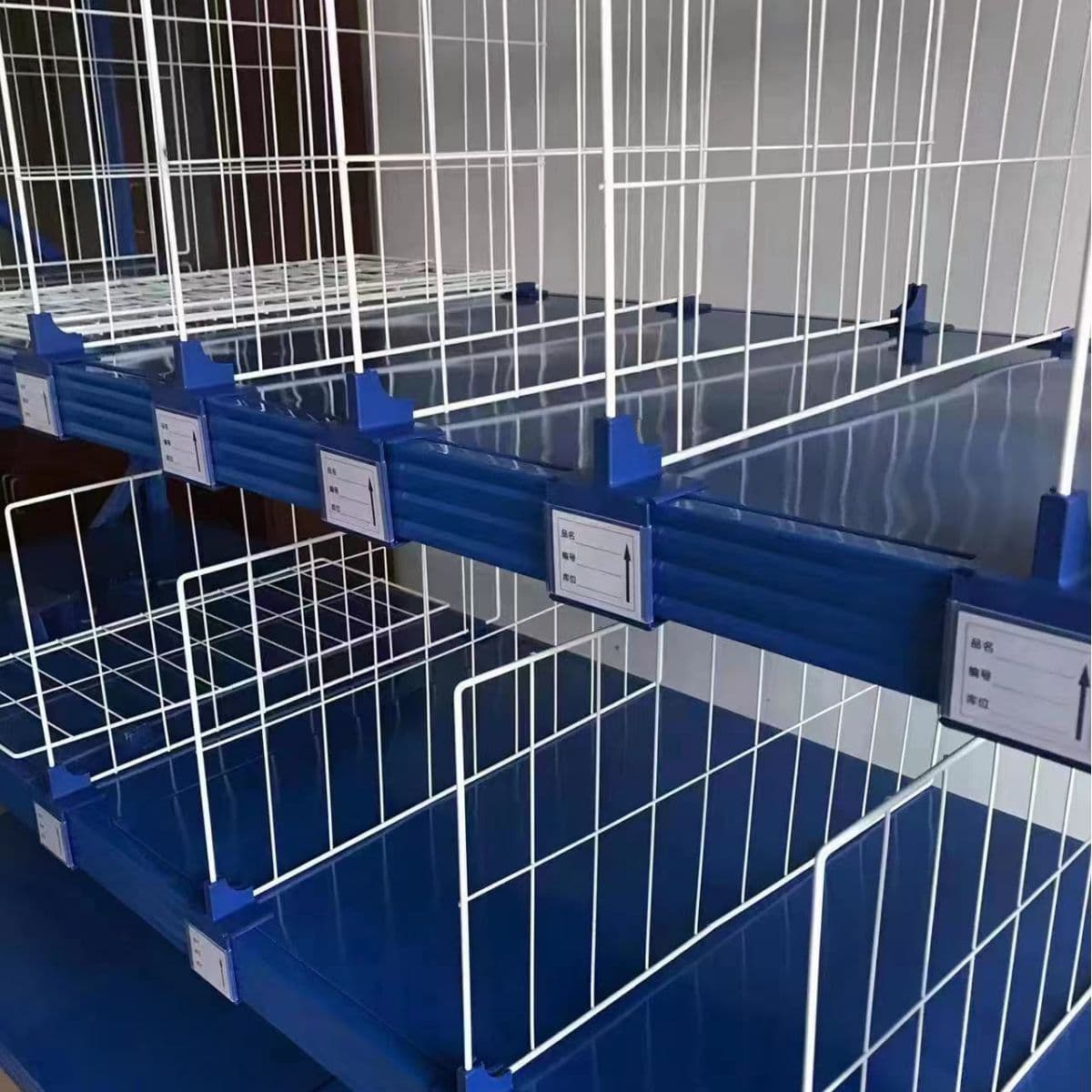 Shelf divider mesh panel movable grid panel express station shelf isolation net barrier net factory manufacturer