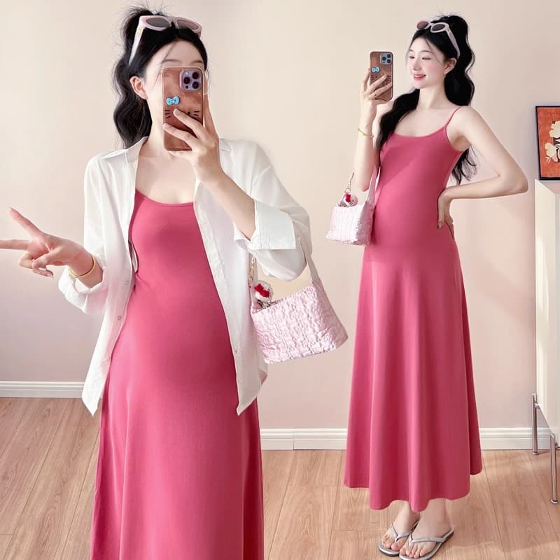 Maternity Summer Dress, Sleeveless Maternity Dress, Fashionable Maternity Dress, Bodycon Maternity Dress, Nightgown