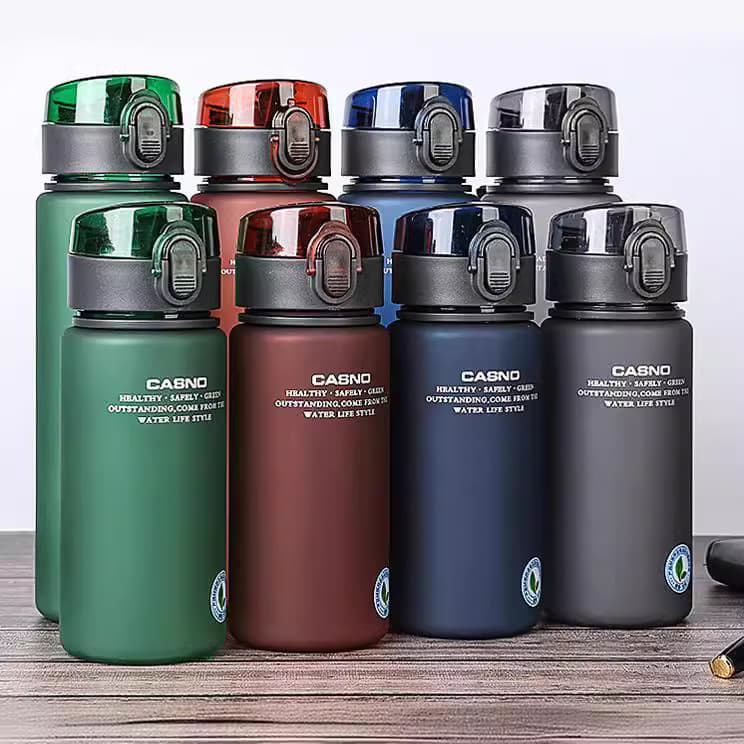 Casino Frosted Sports Water Bottle, Plastic Portable Cup, Unbreakable Student Water Bottle with Lid, Space Cup