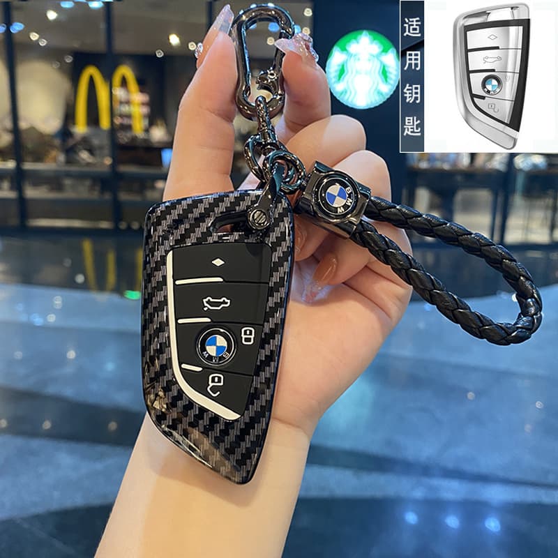 Compatible with BMW 3 Series Key Case 320i 3 6 5 7 / 5 Series 525 New X1 X2 X3 X5 X6 X7 Car Key Cover Buckle i3 Shell Z4