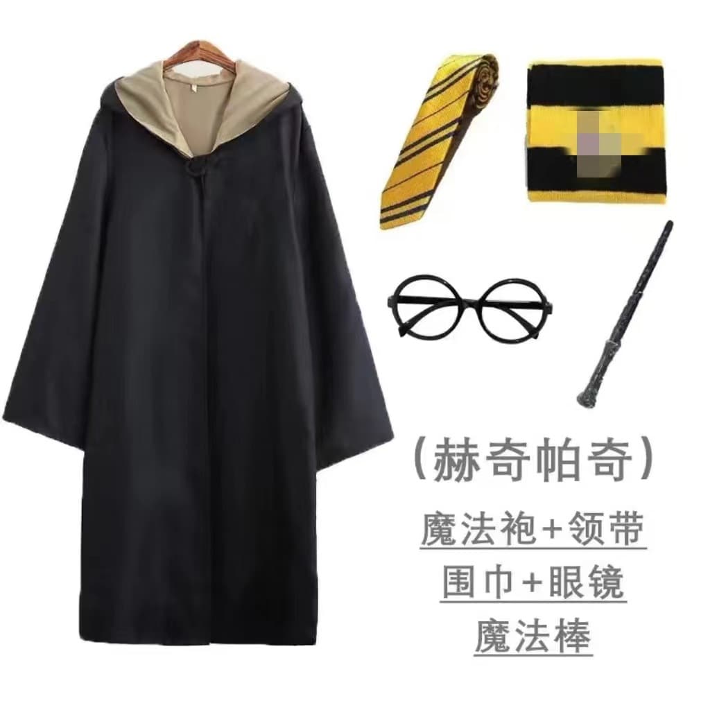 Harry Potter Cosplay Costume Student Performance Robe Wizard Cloak Halloween Cape