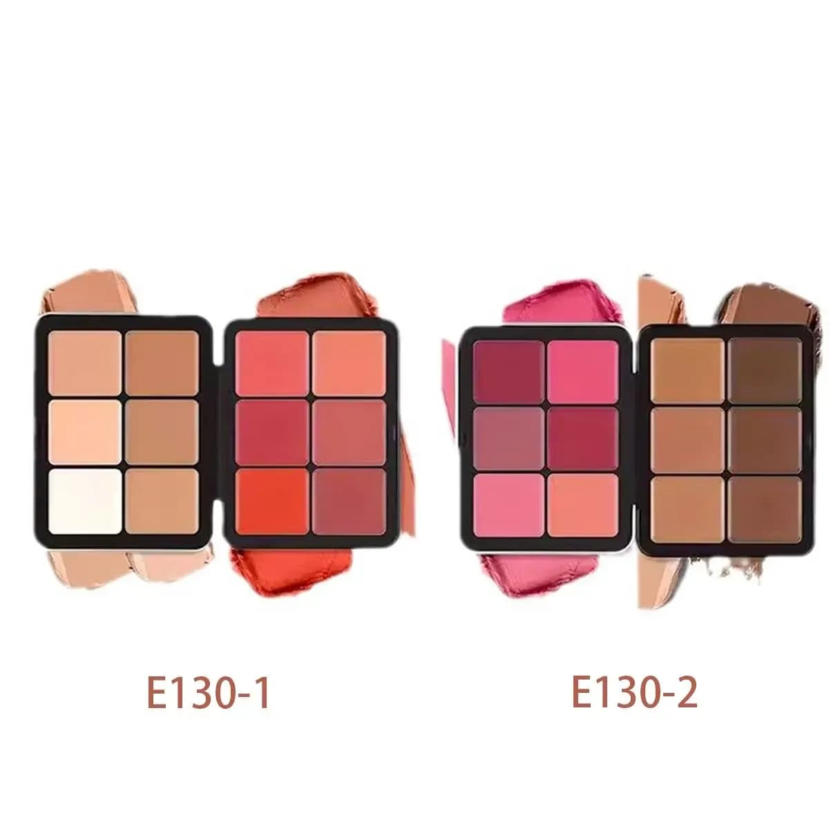 Cross-border 12-Color Contour Palette Blush Shadow Highlight Contour Cream Concealer Tin Blush Cream Matte Lipstick Palette