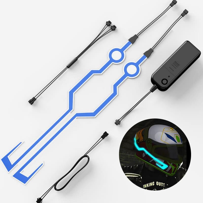 Cross-border e-commerce source, popular illuminated helmet strips, classic motorcycle helmet light strips, one-to-two helmet light strips.