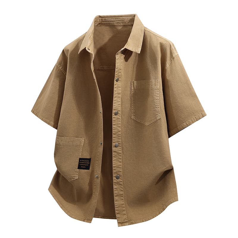 Summer Denim Shirt for Men, Loose Short Sleeve, Stylish Casual Thin Trendy, Big Size Plus Size, Price 99 Yuan