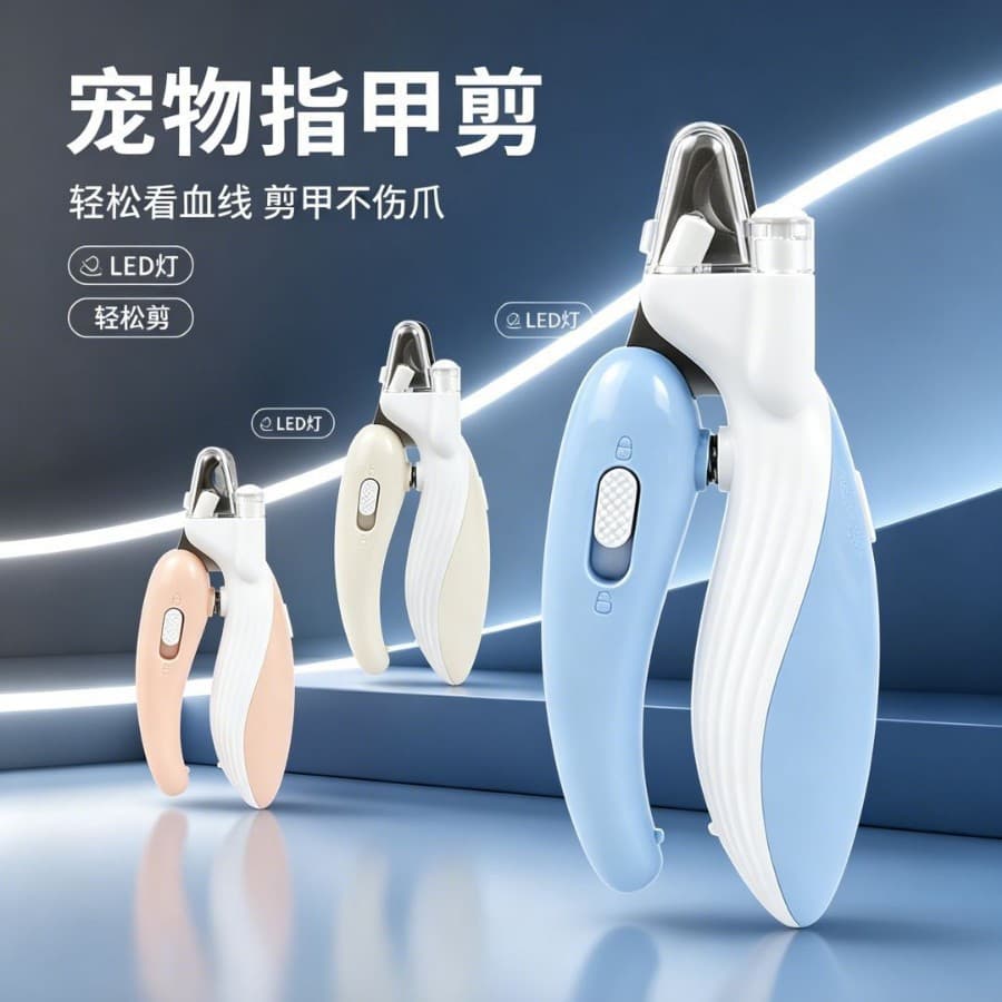Pet Nail Clippers LED Nail Clippers Anti-Bleeding New Whale Design Cat Nail Clippers Dog Nail Clippers Manicure Pliers