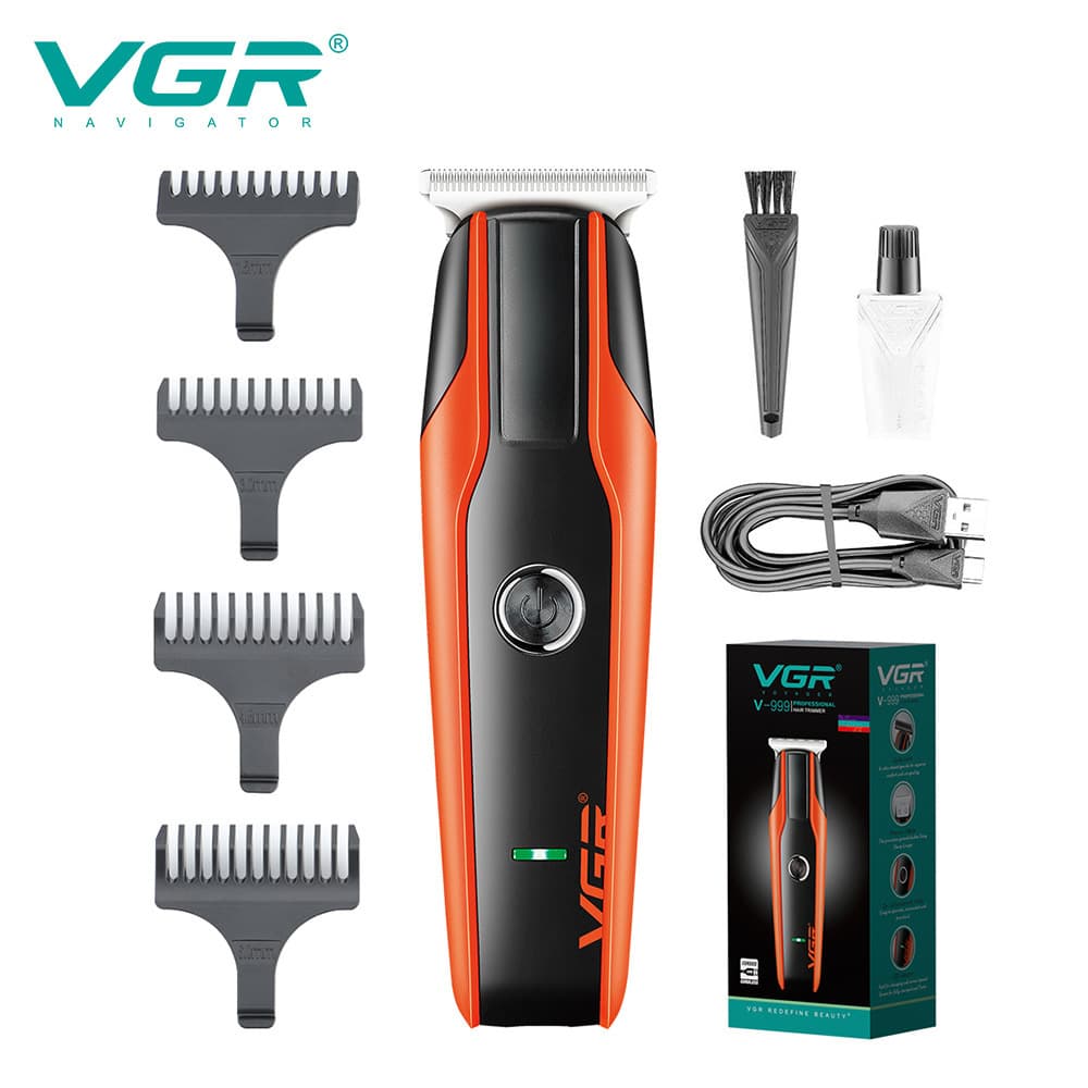 VGR999 New Cross-border Oil Head Electric Hair Clipper USB Rechargeable Professional Carving Hair Trimmer Electric Shaver