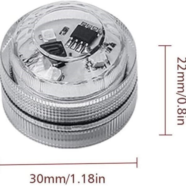 LED 21-Key Remote Color-Changing Timer Diamond Dive Light Glowing Bath Vase Floating Grass Light Fish Tank Light