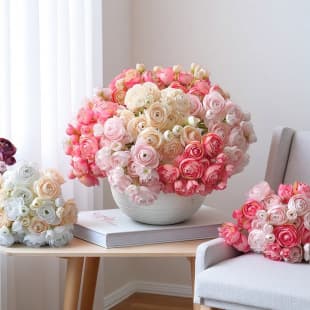 Artificial Bouquet Wedding Photography Props Home Decoration Fake Flowers Bride Wedding Lotus Artificial Bouquet