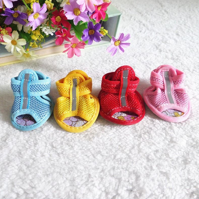 Dog Shoes Pet Non-Slip Sandals for Teddy Poodle Bichon Chihuahua Small Dog Summer Footwear