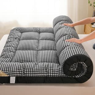 Downy Soft Mattress Pad for Students, Single Bed Dormitory Foldable Thickened Double Bed Protector, Tatami Mattress Pad