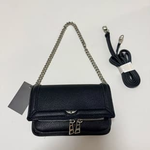 Small Black Vintage Crossbody Bag 2026 New Women's Fashion ZV Bag Luxury Design Chain Wing Bag