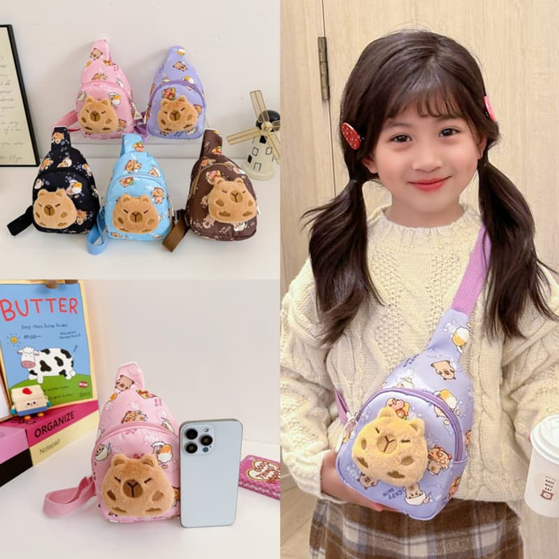 Wholesale Cartoon Kids Chest Bag, Cute Boys and Girls Single Shoulder Crossbody Bag, Fashion Nylon Small Children's Coin Purse Wholesale