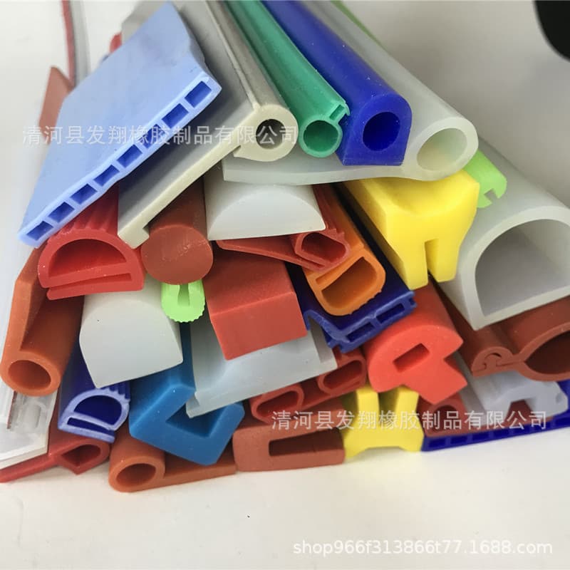 Bulk wholesale supply of various models of high and low temperature resistant silicone seal strips, special-shaped rubber strips, solid silicone strips