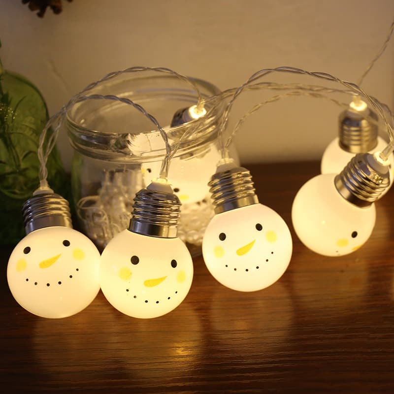 2022 New LED Disco Ball String Lights Christmas Indoor European Holiday Decorative Light Bulb String Lights