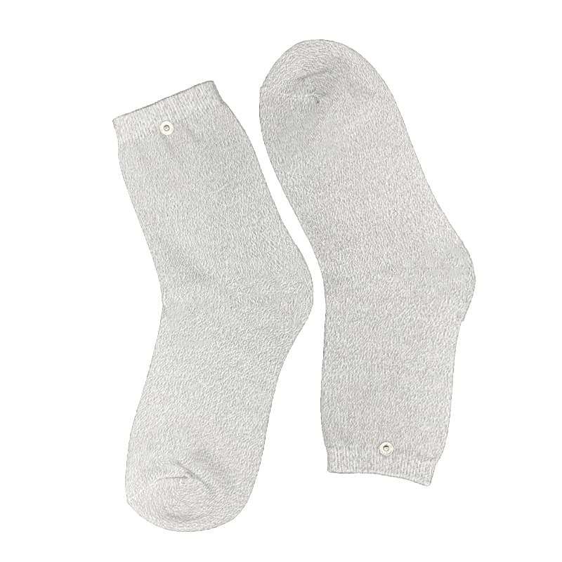 Multifunctional Silver Fiber Therapy Device Conductive Pulse Electrotherapy Massage Foot Therapy Socks Requires Machine for Use