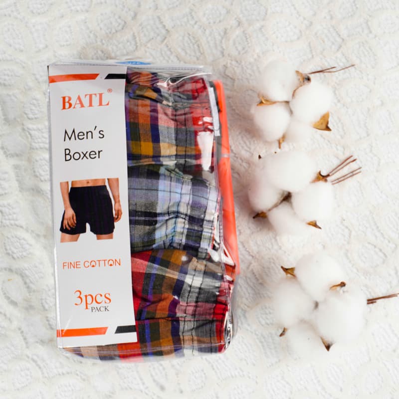 3in1 BOXER Men's Cotton Boxer Briefs African Style Cotton Underwear