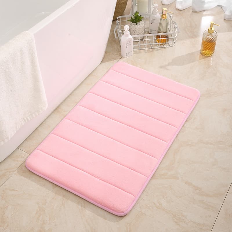 Bathroom floor mat coral velvet bathroom water-absorbent quick-drying carpet home bathroom toilet entrance anti-slip foot mat