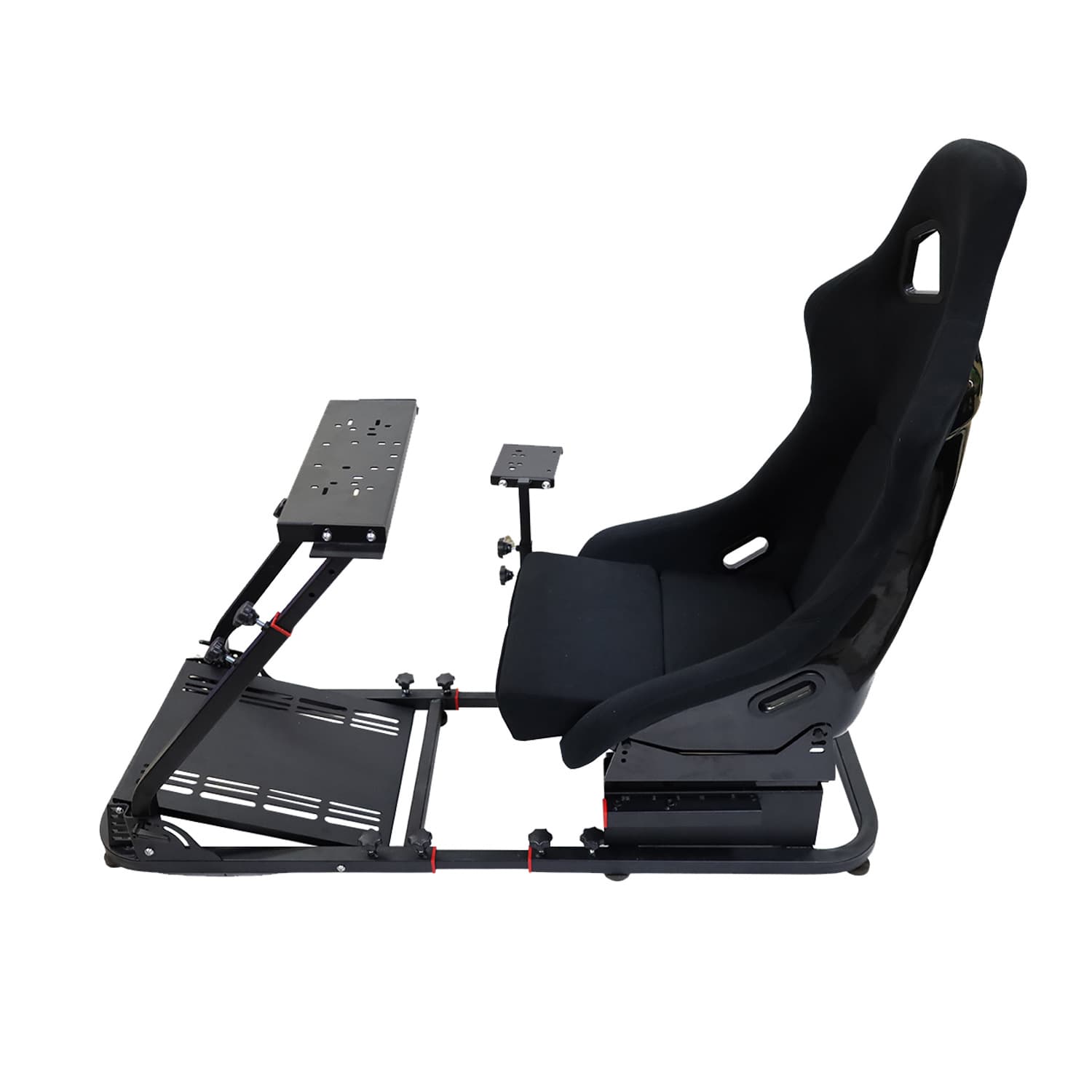 Gabell 1012H racing simulator bracket with seat, steering wheel, gear lever, game simulator bracket